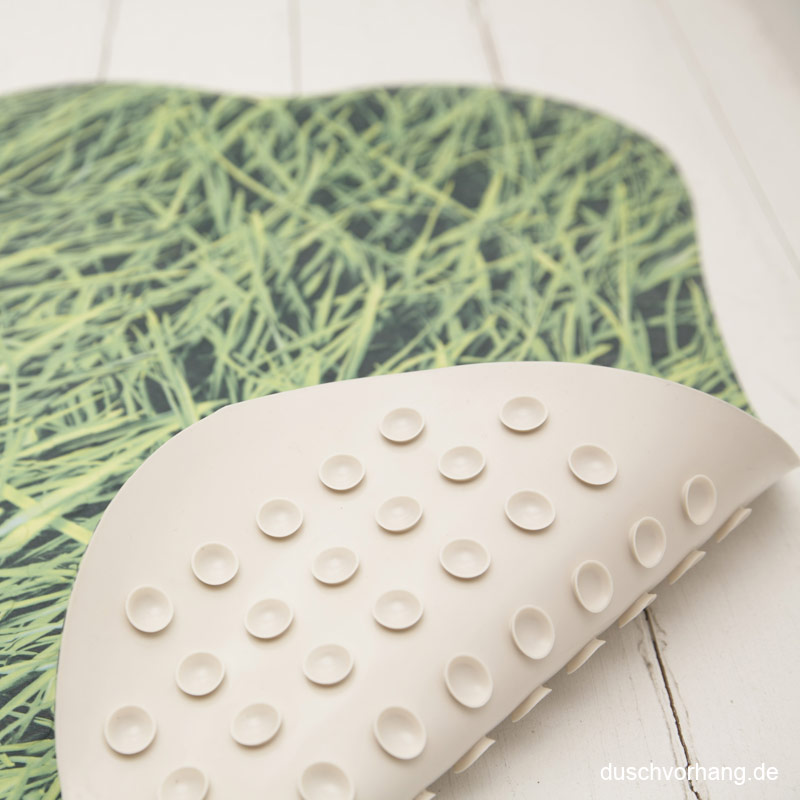 Non-Slip Rubber Bath & Shower Mat - 70x40cm - Green Gras Design