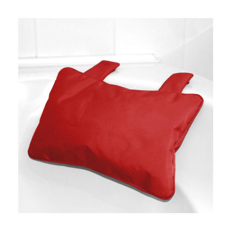 Polyester Fabric Bath Tub Pillow Red