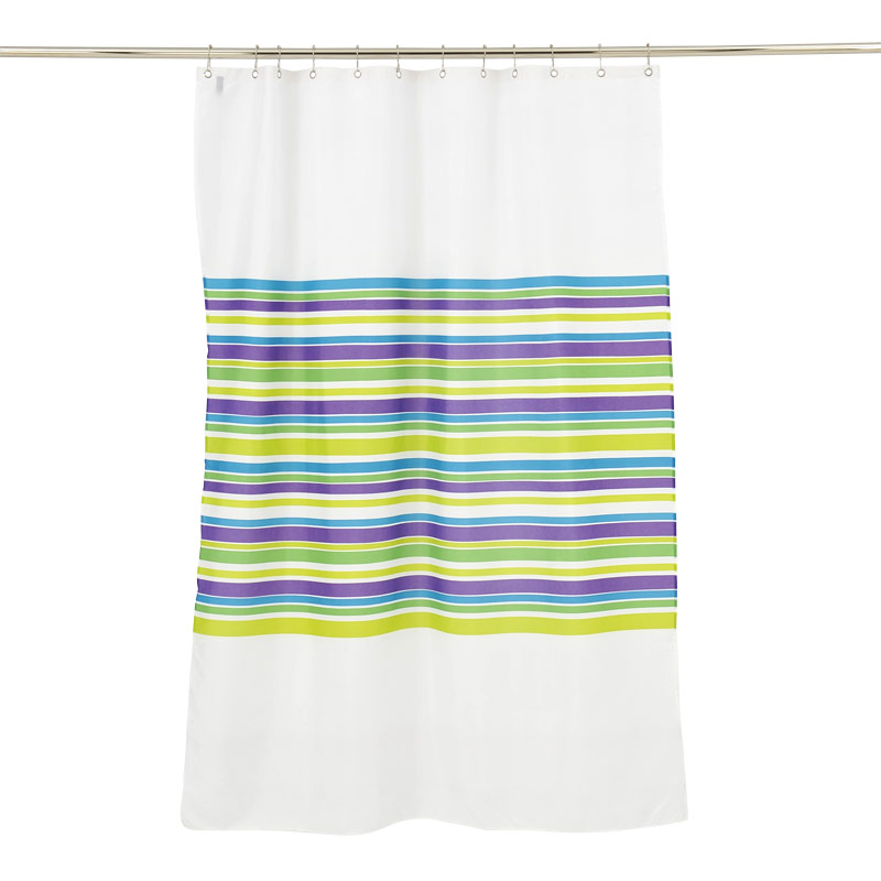 Mette Ditmer Textile Shower Curtain 150x200 White Multi Stripes 