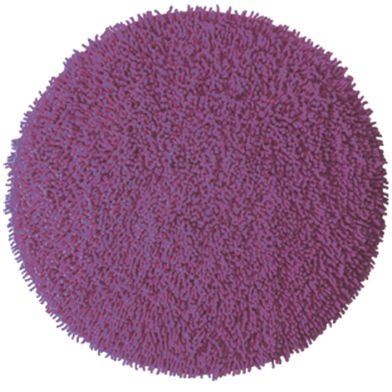 Round Bathroom Carpet Chenille Blackberry