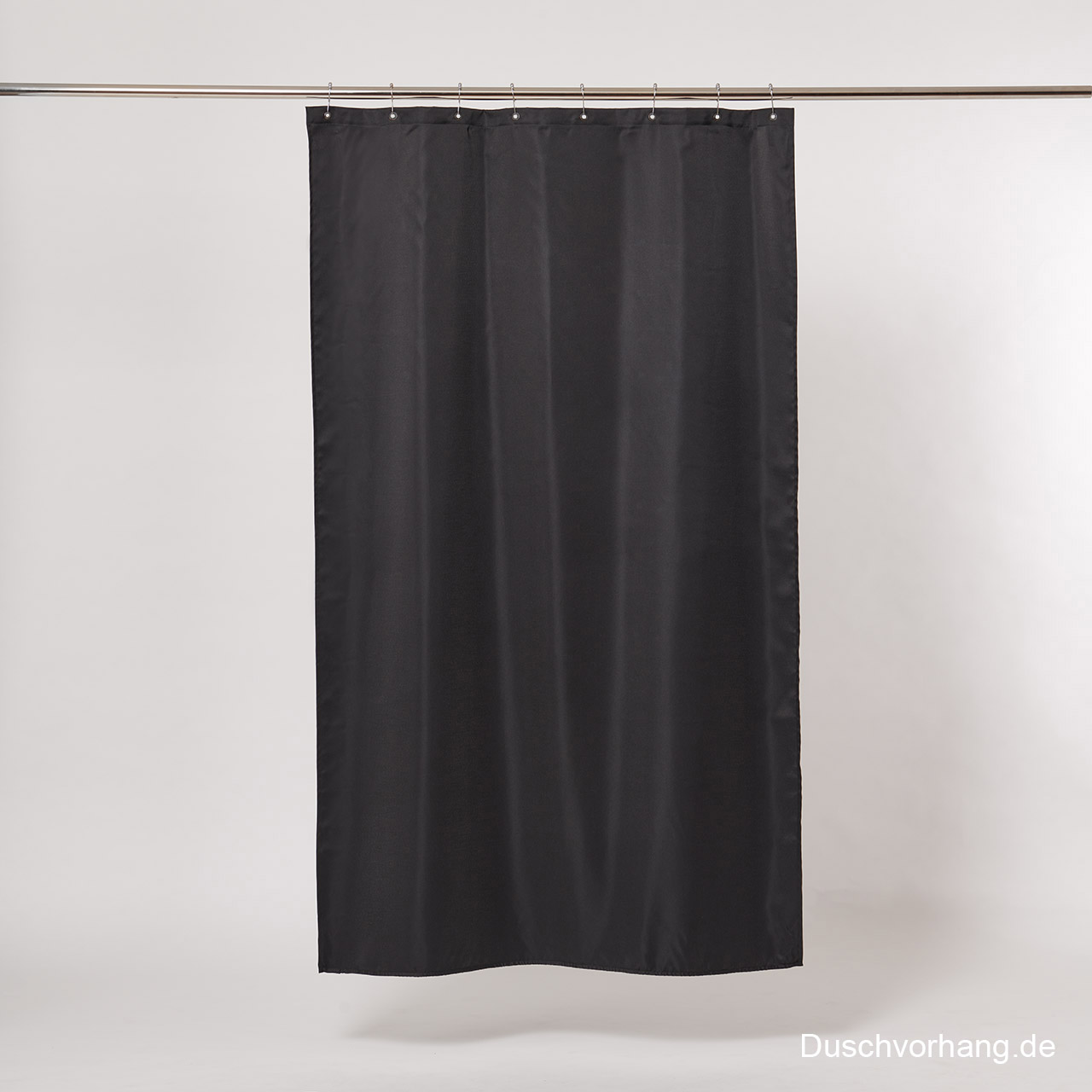 Textile Shower Curtain Black Fabric