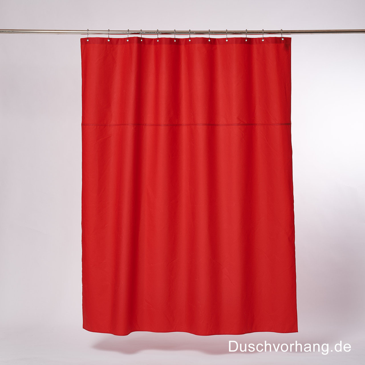 Duwax Textile Eco Friendly Shower Curtain Red