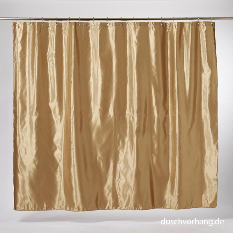 Textile Shower Curtain 240x200 Satin Gold