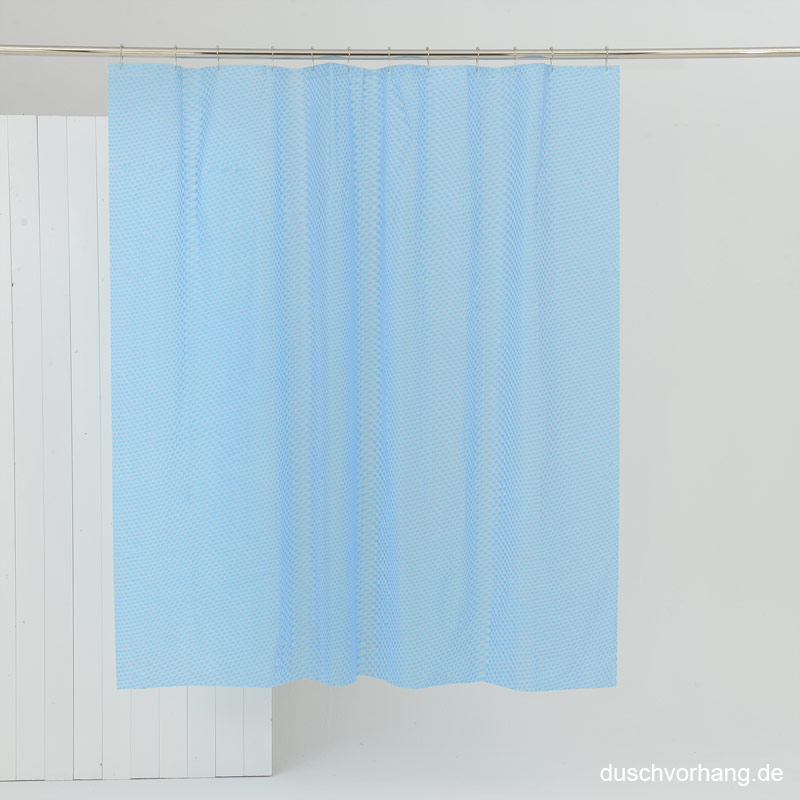 Plastic Shower Curtain 180x180 Orbule Blue Pearl